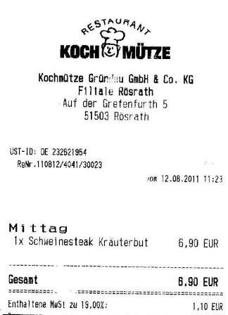 inhl Hffner Kochmtze Restaurant